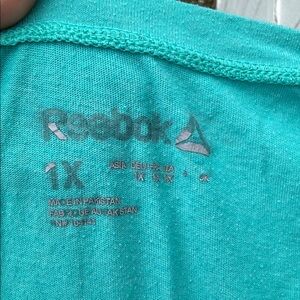 Reebok Teal Logo T‑Shirt